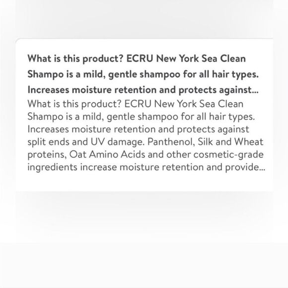 ECRU New York Sea Clean Shampoo 8 oz - Picture 4 of 10